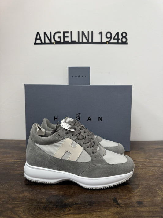 Hogan Interactive   sneaker Pelle Grey  memory foam Luxury Hogan  Uomo 43