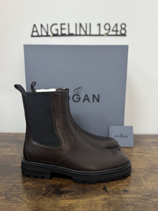 Hogan H673 Chelsea Boot Uomo Pelle  Testa Moro Extra Light Casual Boot Uomo 41.5