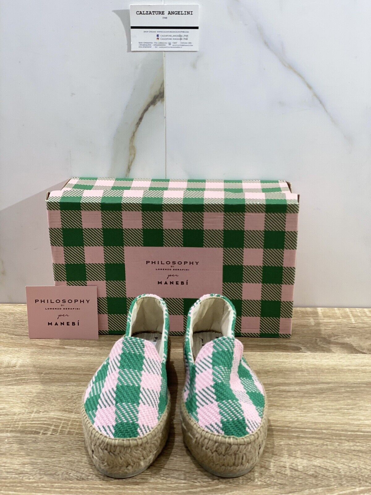 Manebi’ Espadrillas donna limited edition philosophy Verde  Rosa 36