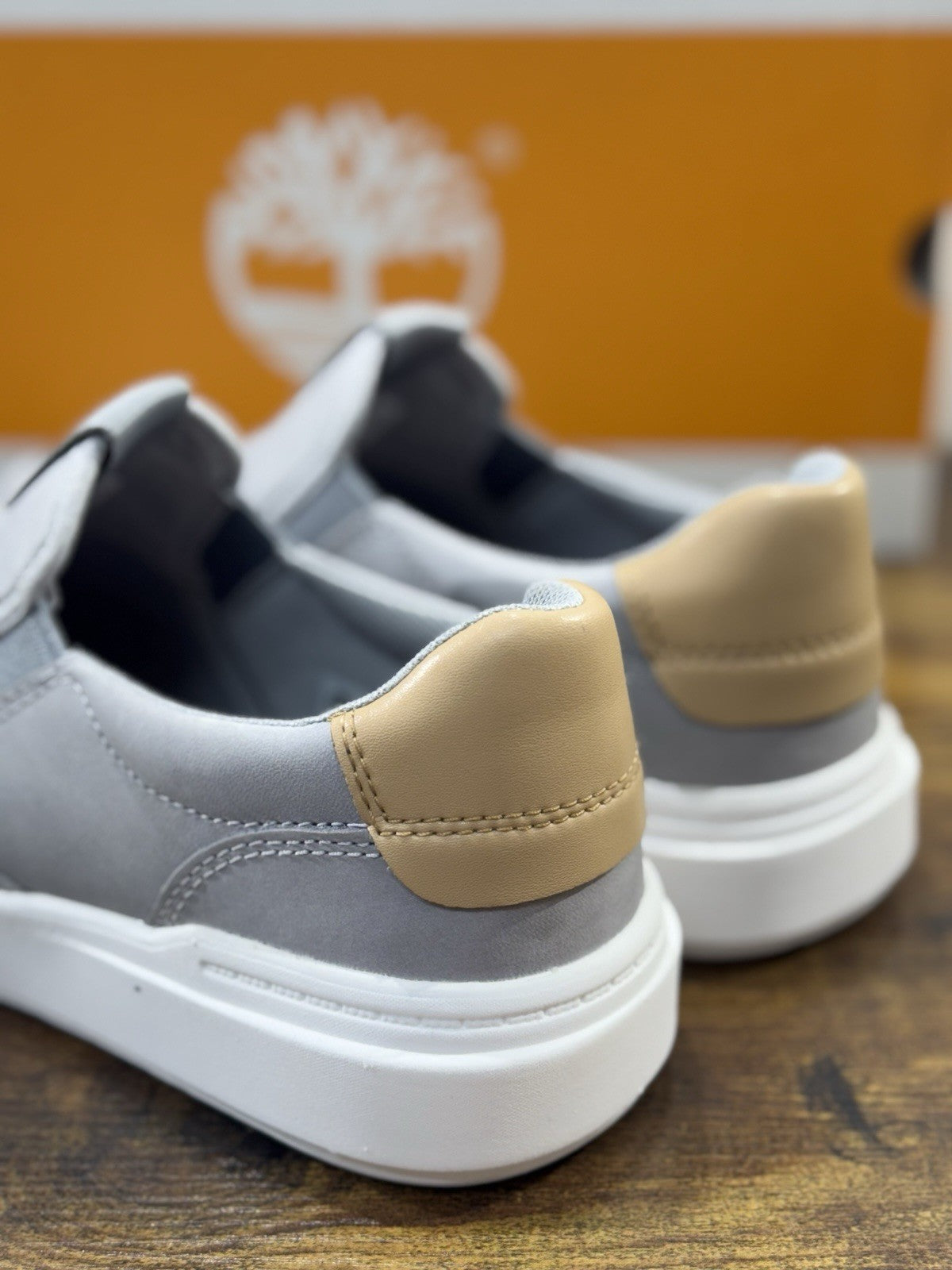 Timberland Low Slip On Sneaker Pelle Grey Casual Extra Light Uomo 40