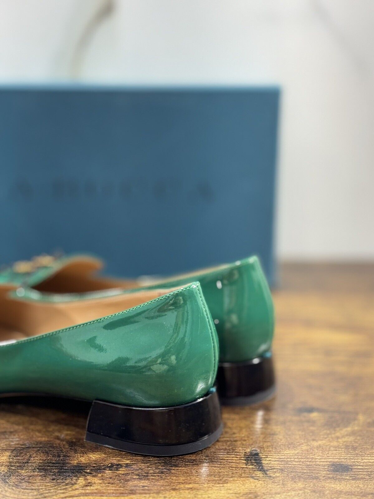 A.Bocca Two For Love Mocassino Donna Pelle   Verde  Tacco Luxury Handmade 41