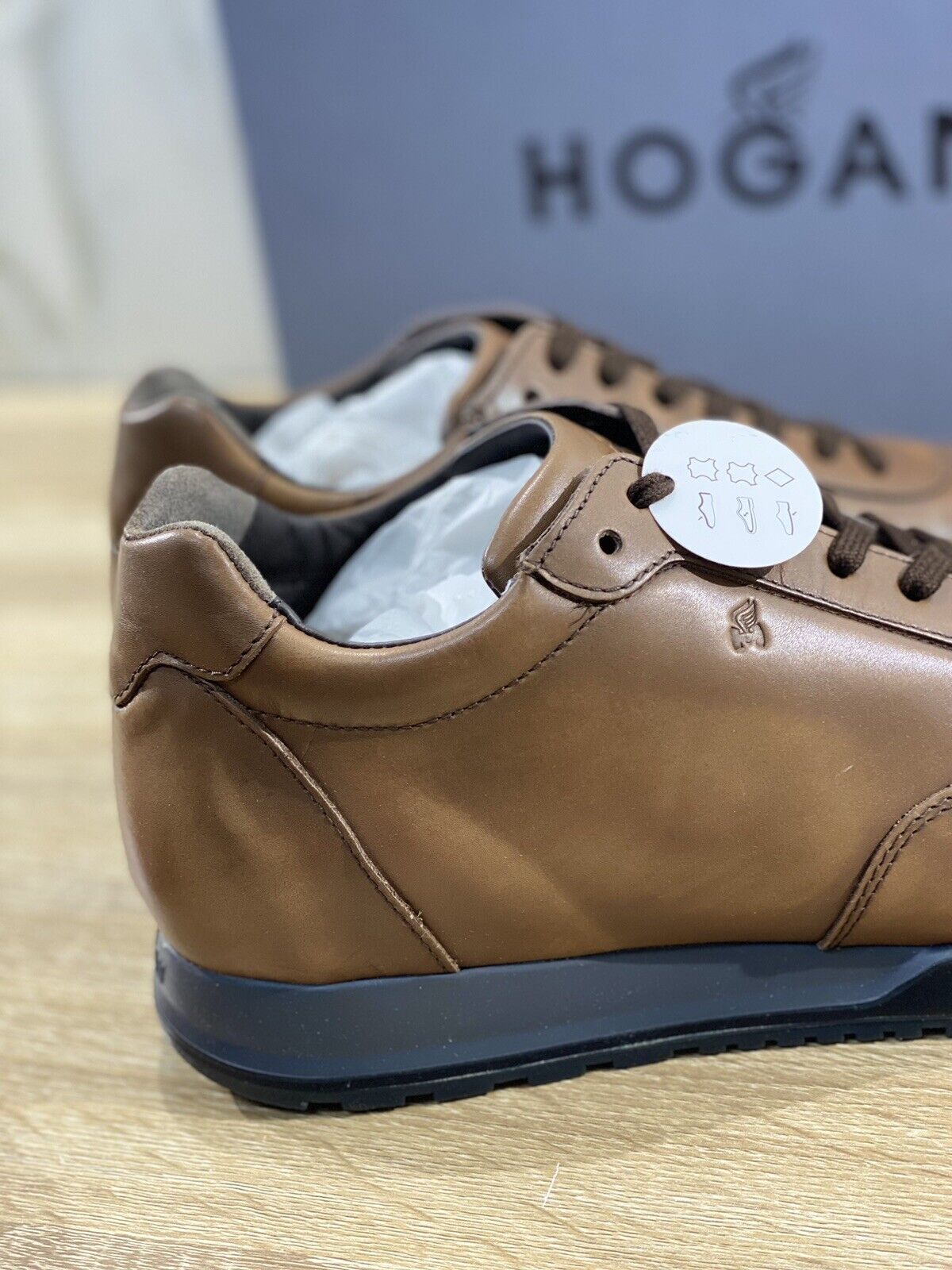 Hogan Active sneaker uomo Pelle Cuoio hogan luxury men shoes 41