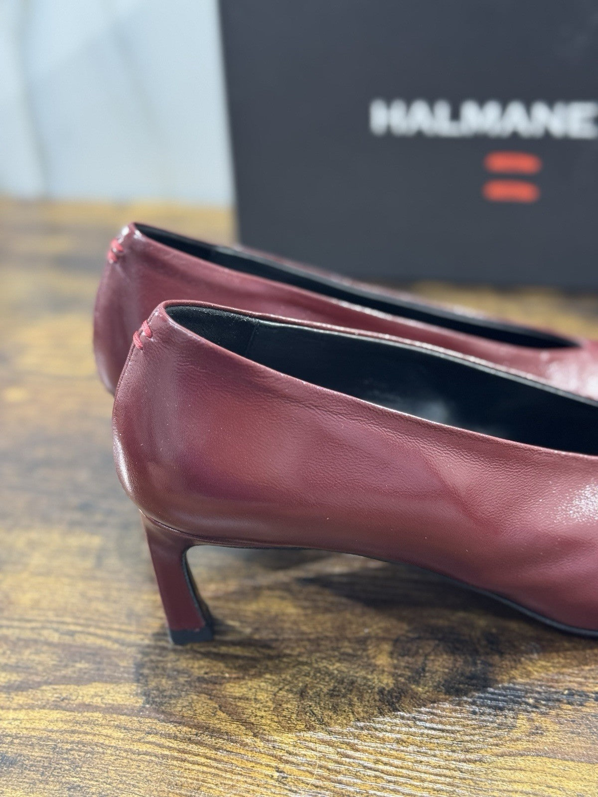 HALMANERA Décolleté  Pelle Mogano    Luxury Made In Italy Donna 41