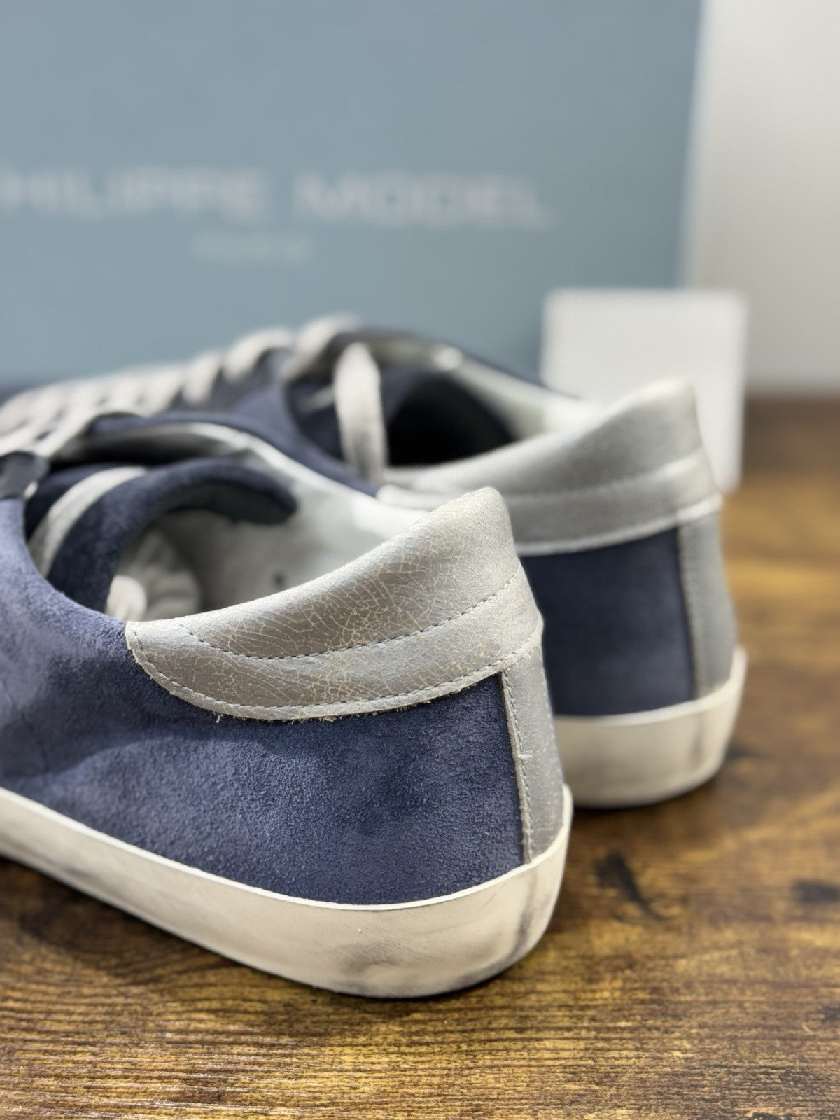 Philippe Model  Paris L u Pelle Blu Sand    Casual Uomo 45