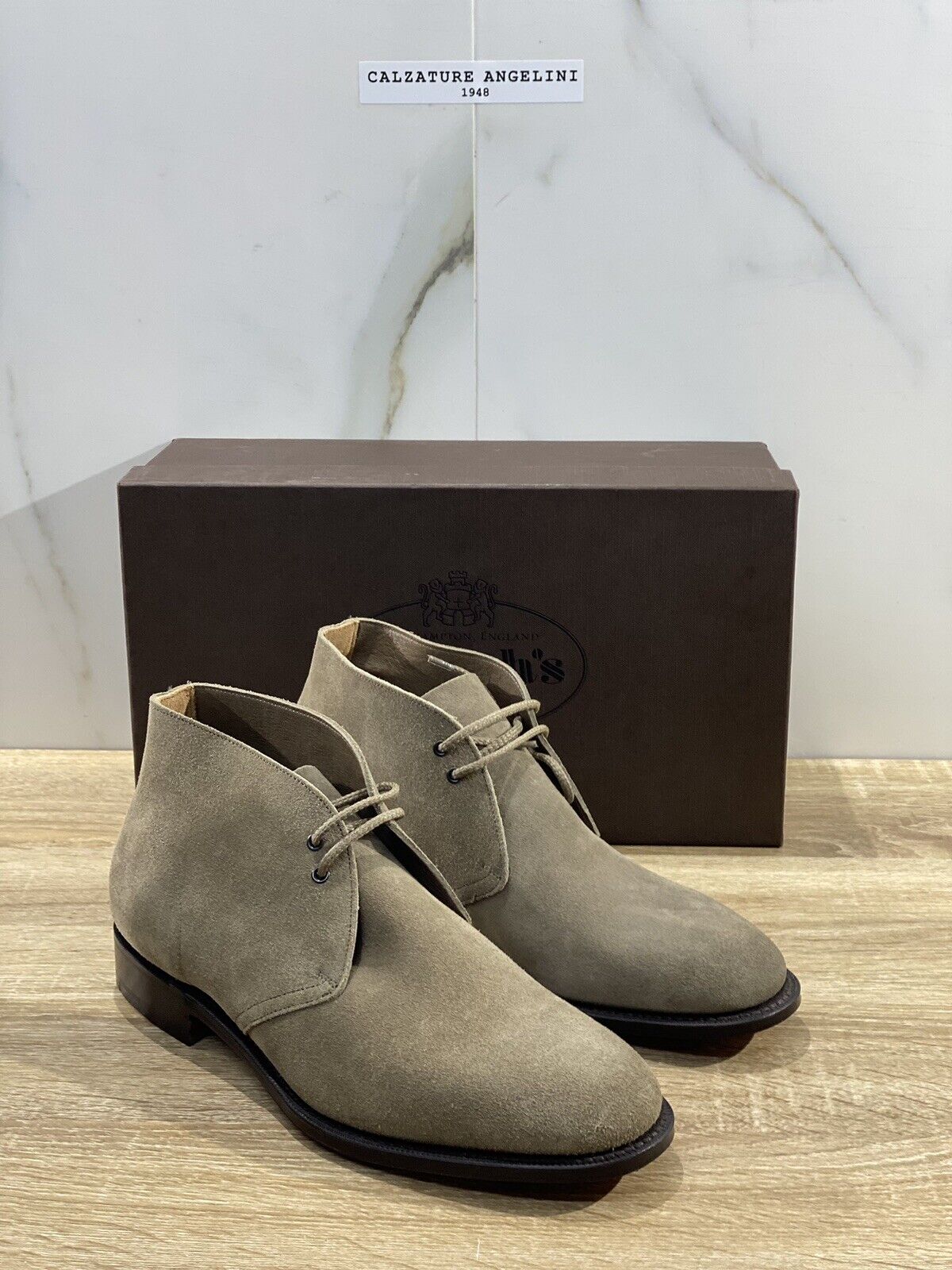 Church’s Sahara L polacchino uomo suede stone fondo cuoio church’s men 40