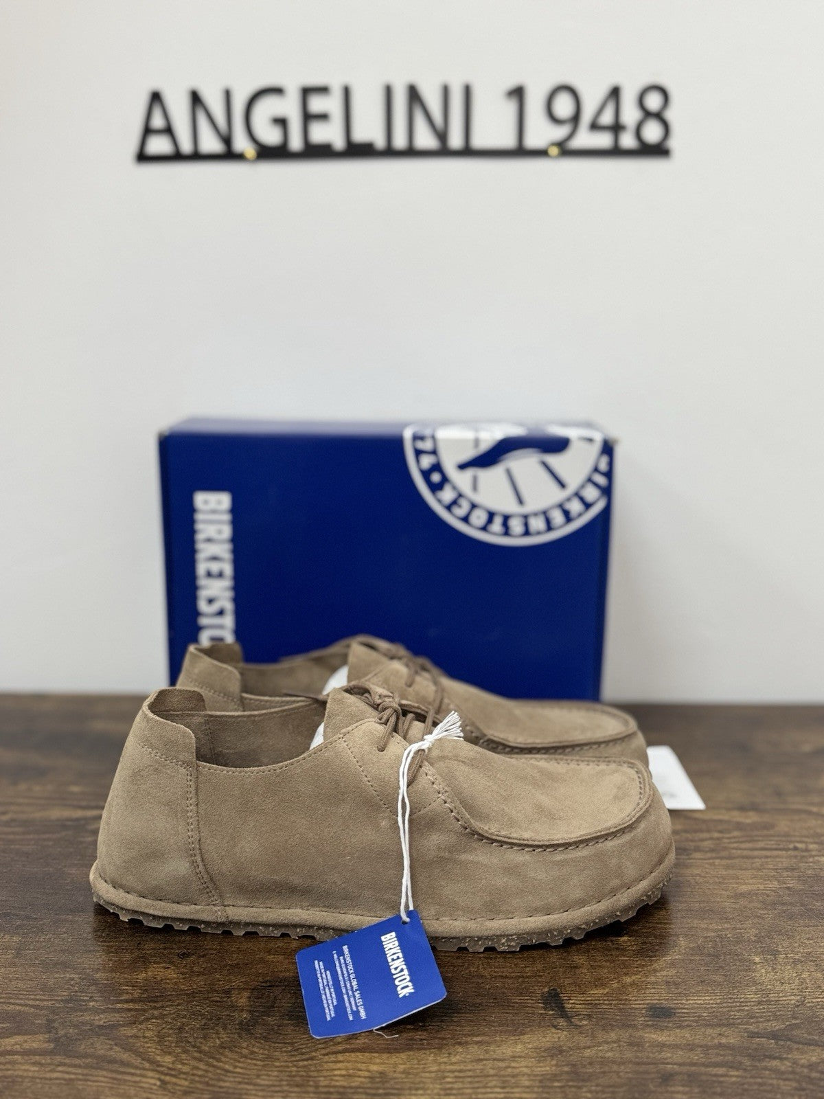 Birkenstock Utti Lace Suede Taupe  Scarpa Uomo 44