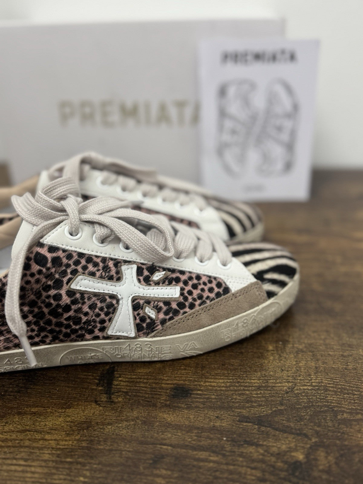 Premiata Steven   Sneaker Pelle Leopard     Casual Premiata Scarpa Donna 38
