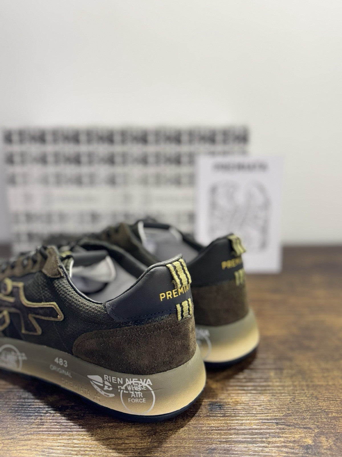 Premiata Nous    Sneaker Pelle Verde   Suede Casual Premiata Uomo 46