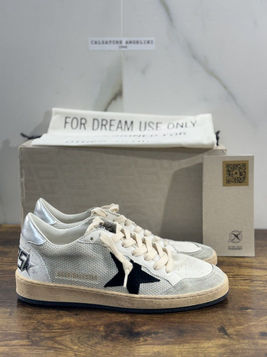 Golden Goose Ball Star Sneaker Uomo Light Silver   Black Luxury  Golden Goose 40