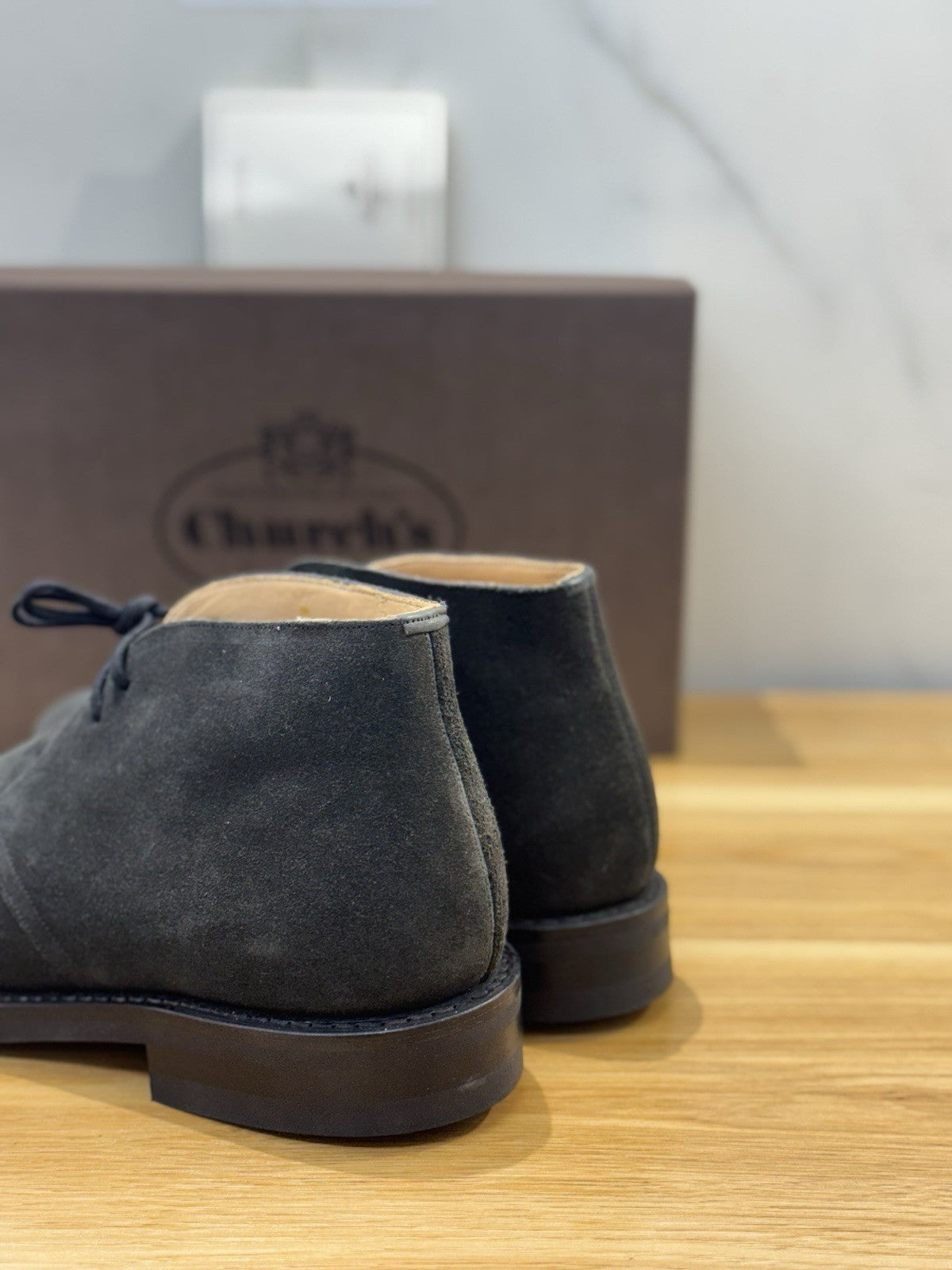Church’s Ryder 3 81 Polacchino Suede Hematite Luxury Church’s Uomo 40.5