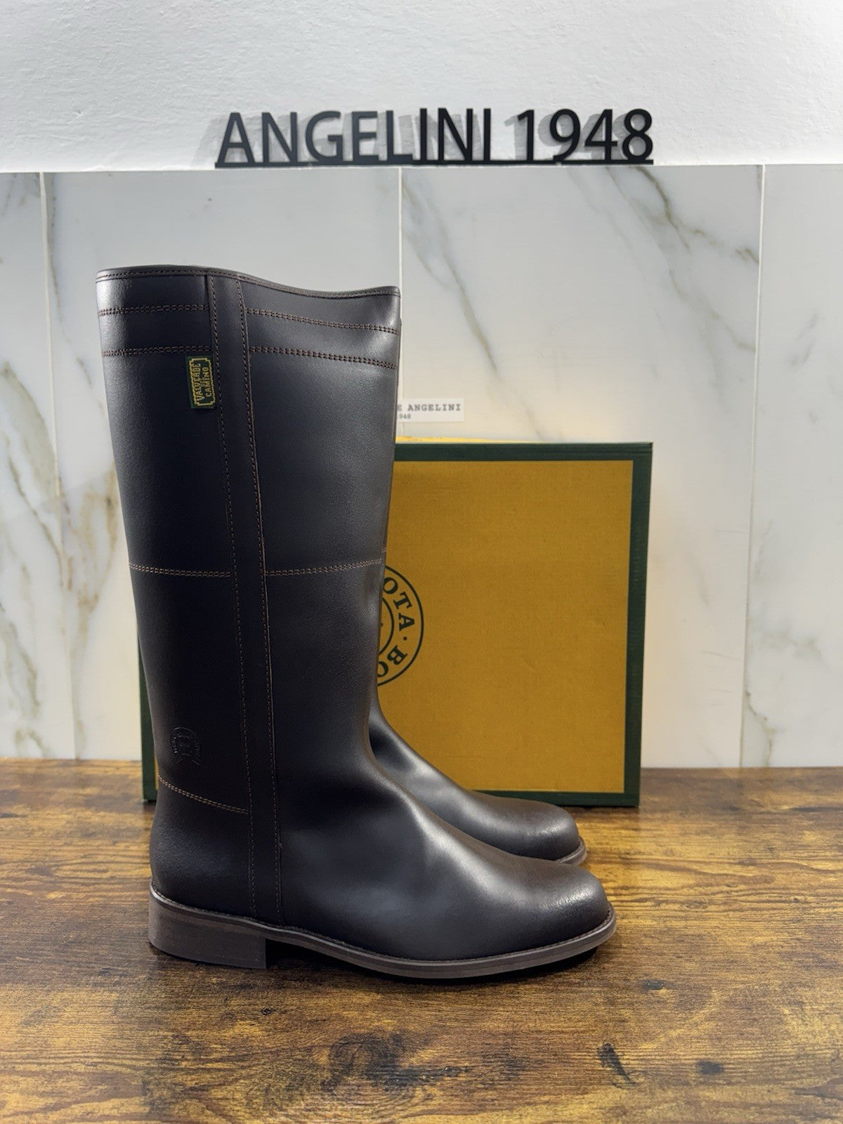 Dakota Boots Stivale Donna Cavallerizzo Pelle Marrone Top Quality 41