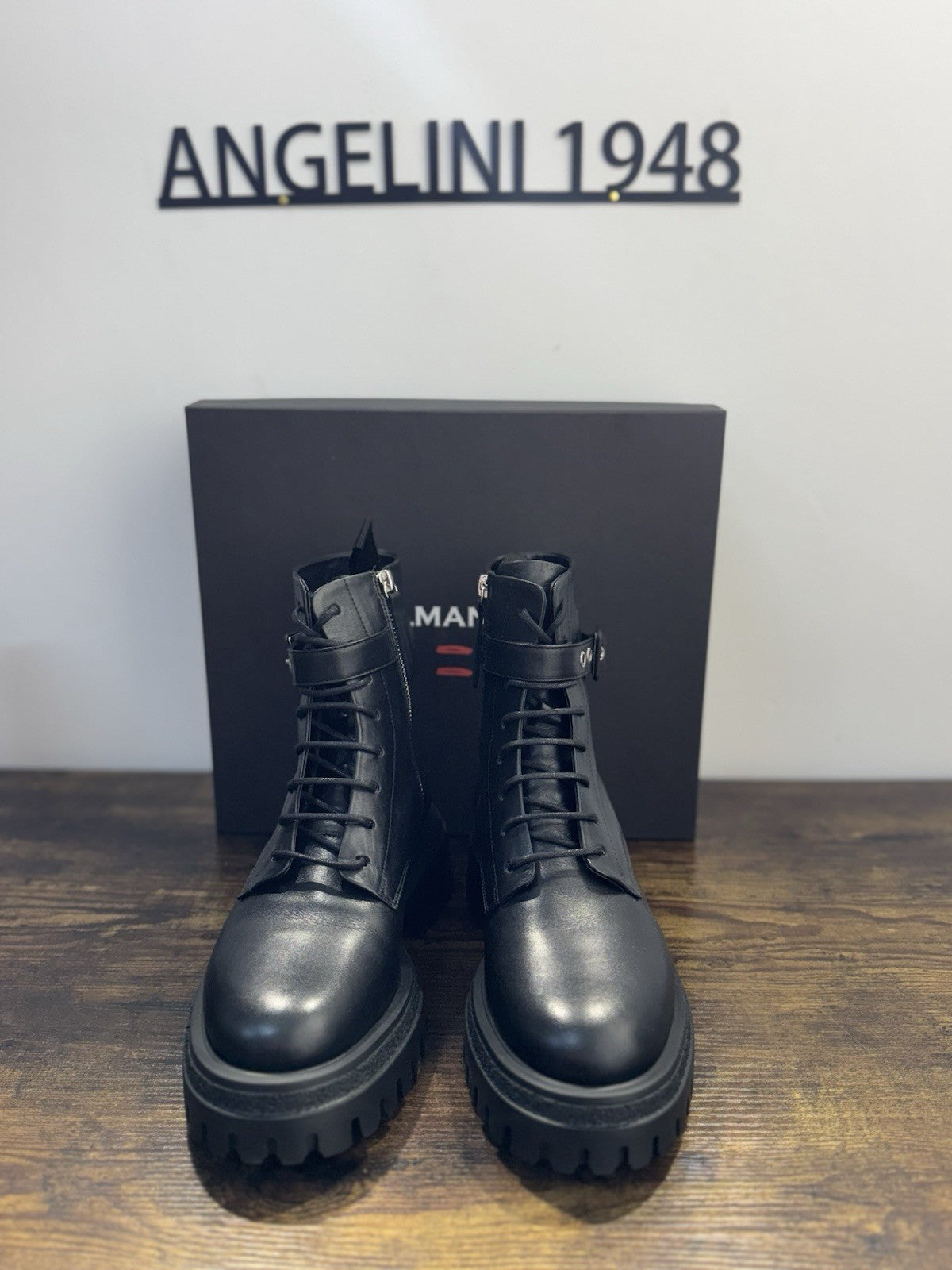 Halmanera Anfibio Rama Pelle Nero Casual Boot Donna 39