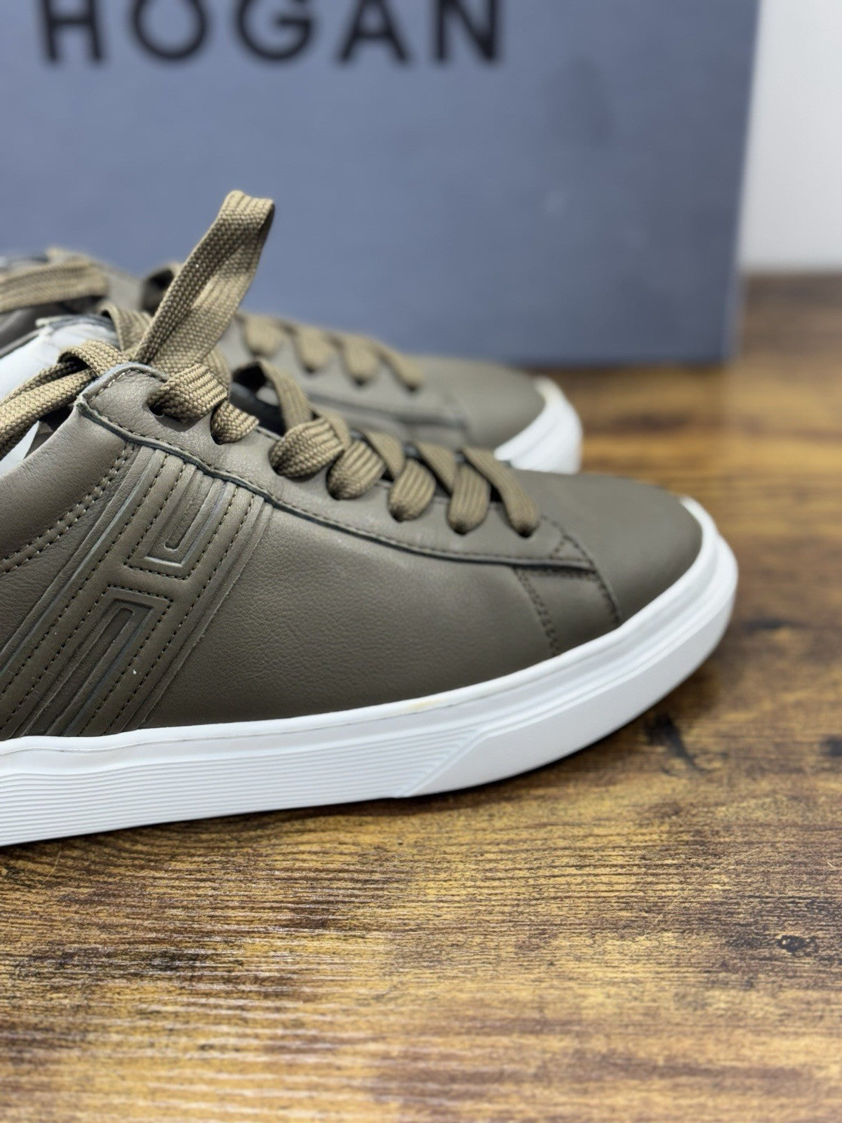 Hogan H365 Sneaker Pelle Verdone Casual Hogan Uomo 40.5