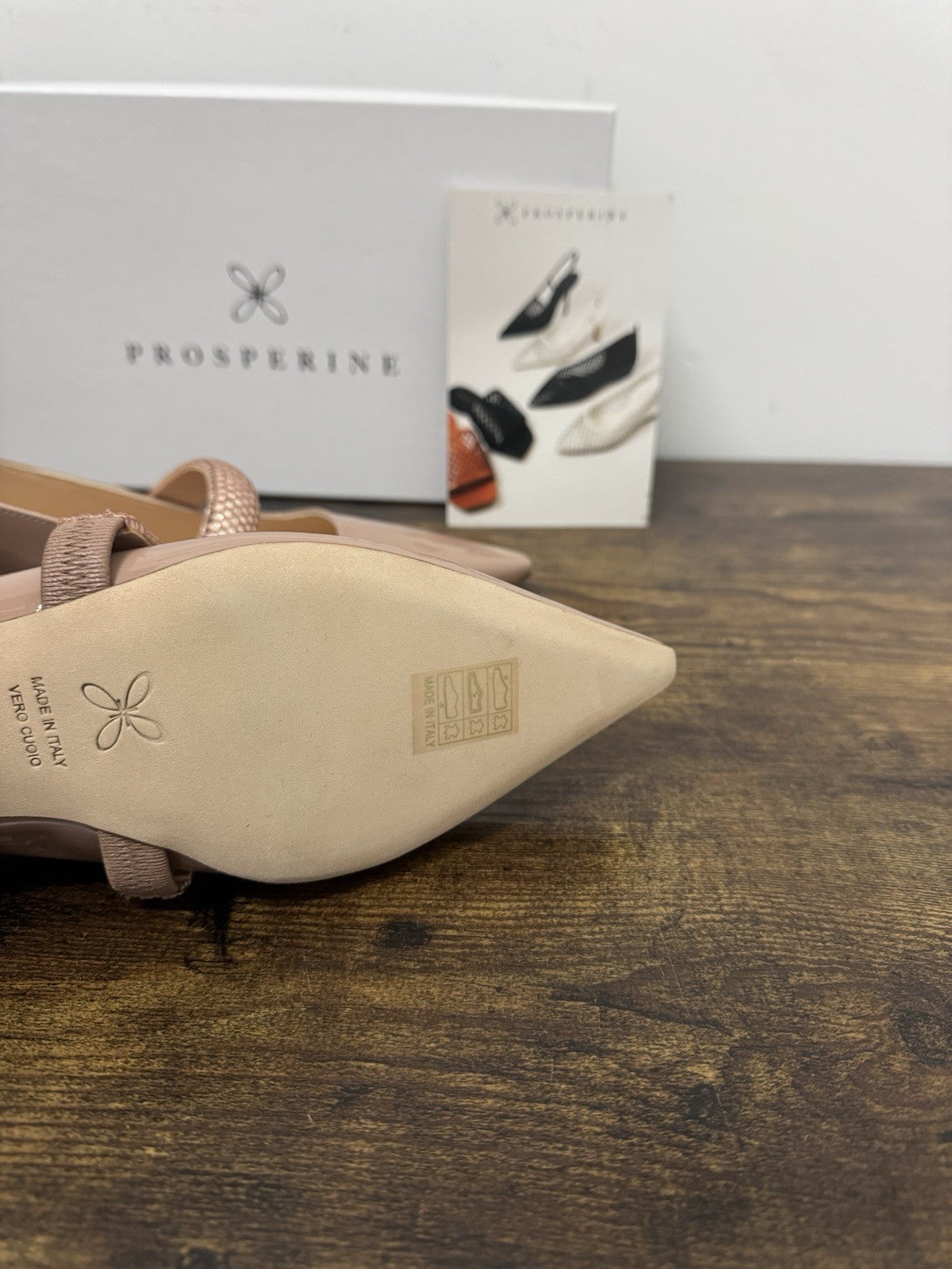Prosperine Sling Back Pelle Poudre Casual Prosperine Scarpa Donna 36