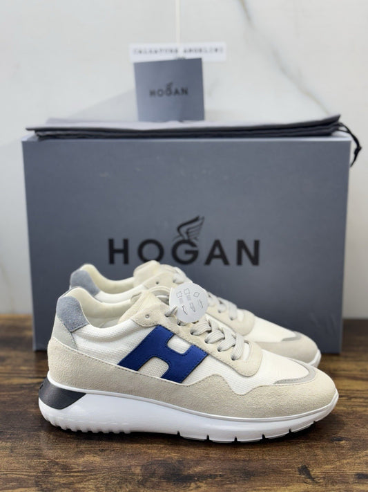 Hogan Interactive 3 Pelle Suede Ghiaccio Blu Casual Hogan Uomo 42.5