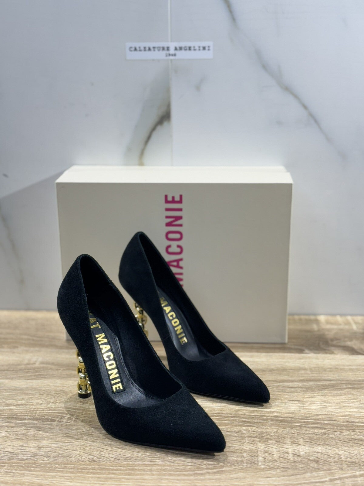 Kat Maconie Decollete’  Donna  Lidia    Suede    Nero Luxury Kat Maconie 37
