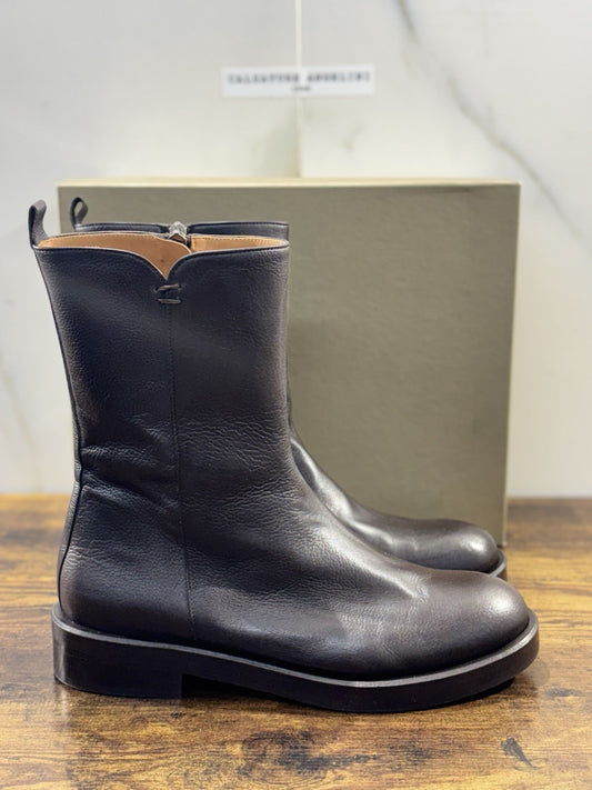 Duccio Del Duca Chelsea Boot Pelle Espresso  Made In Italy Donna 41