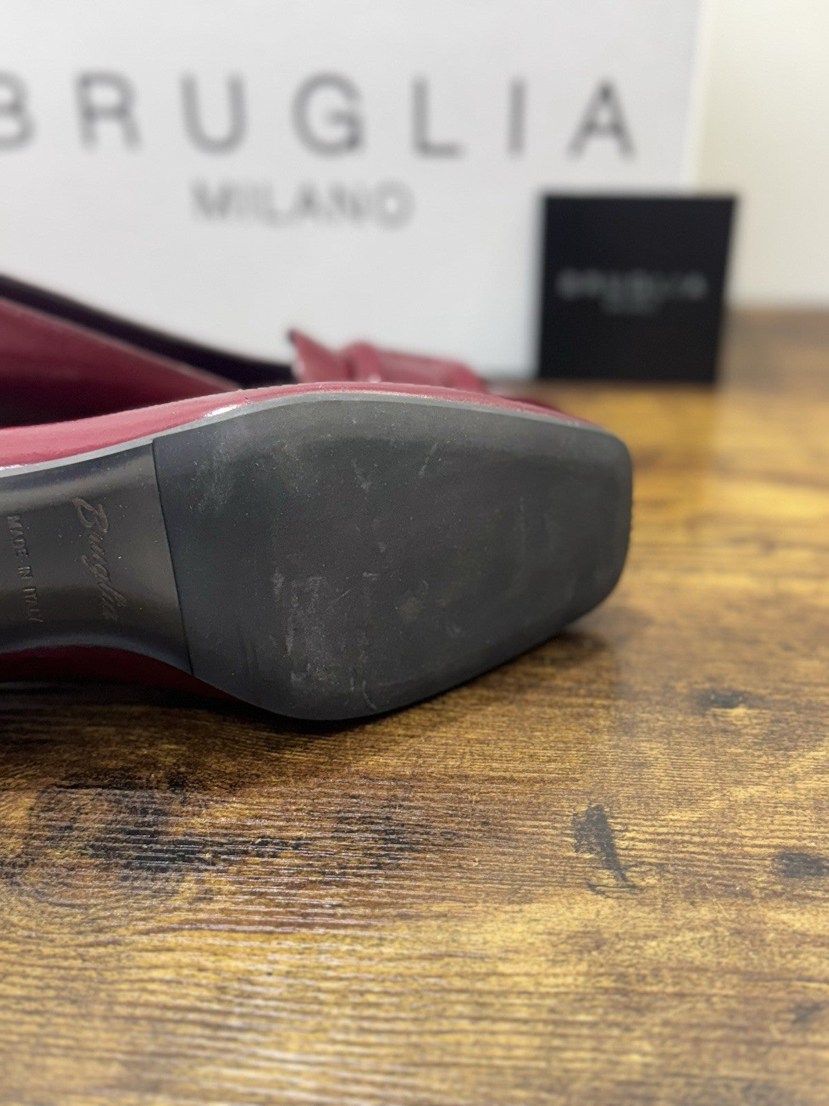 Bruglia Milano Décolleté  Bordo’  Pelle  Top Quality Scarpe Donna 41