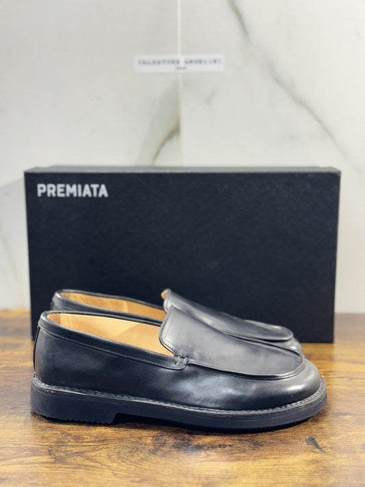 Premiata 1 Linea Mocassino Uomo Pelle Fondo Vibram  Nero Luxury Premiata Men 39