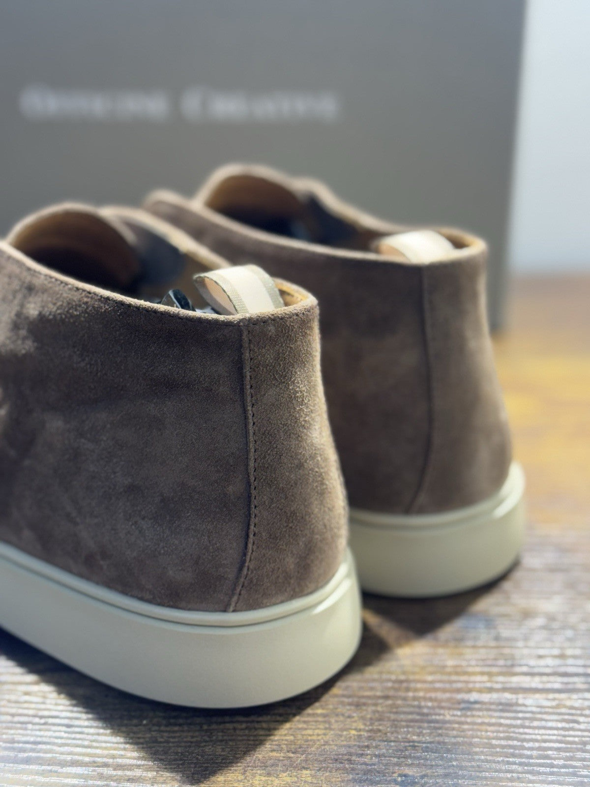 Officine Creative Polacchino Summer Walk Bones Suede Beige Uomo 42