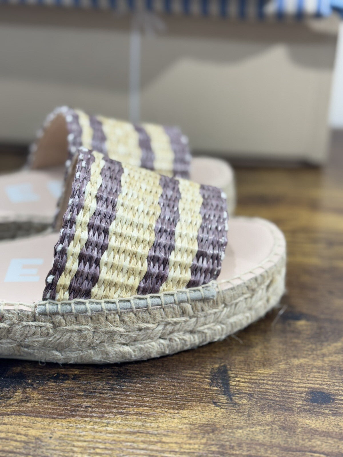 Manebi’ Sandalo Donna Zeppa Raffia Cuoio  Casual Manebi’ Summer Icon 41