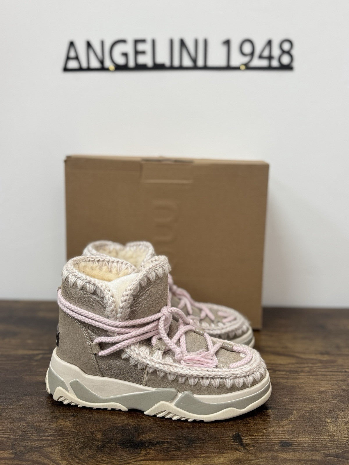 Mou Trainer Sneaker Suede Grey Casual Mou Boot Donna 36