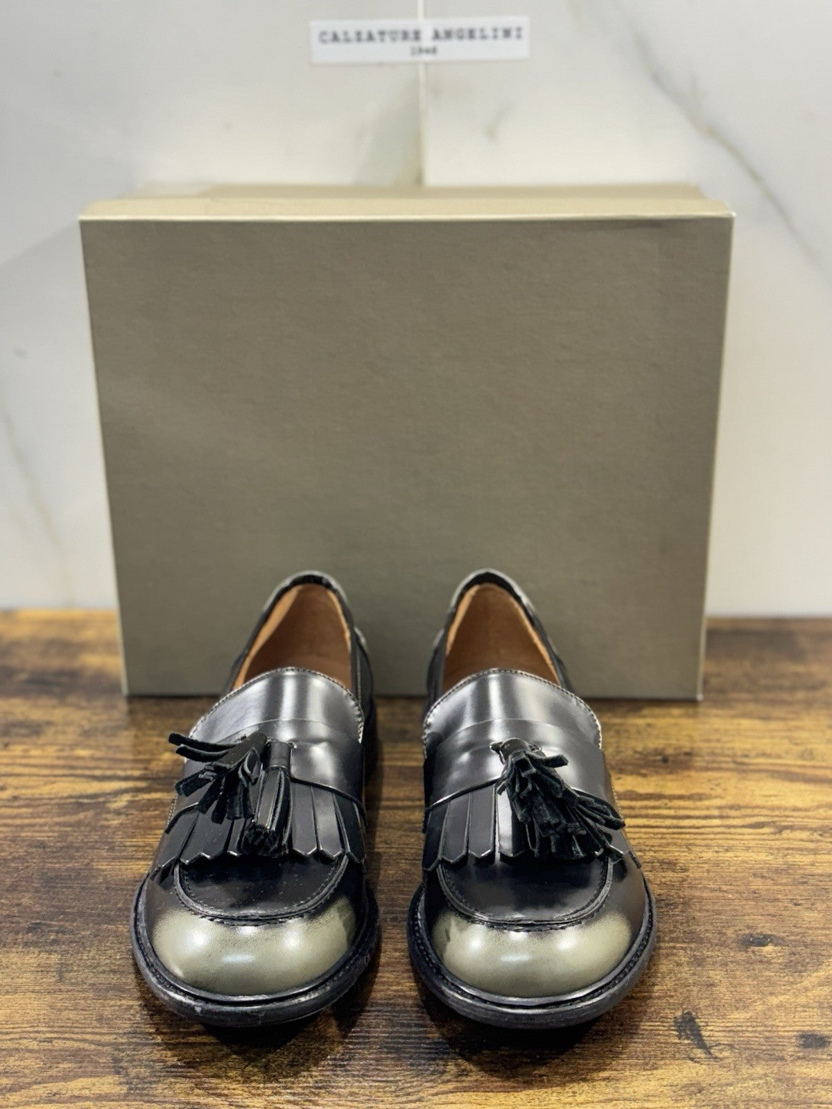 Duccio Del Duca Mocassino   Pelle Verde   Made In Italy Donna 41