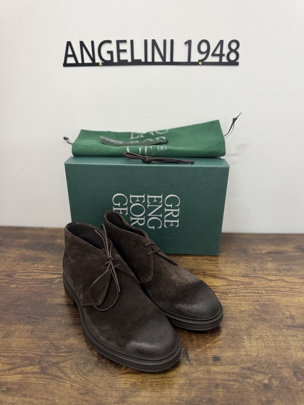 Green George Polacchino Suede T Moro Casual Boot Uomo 43