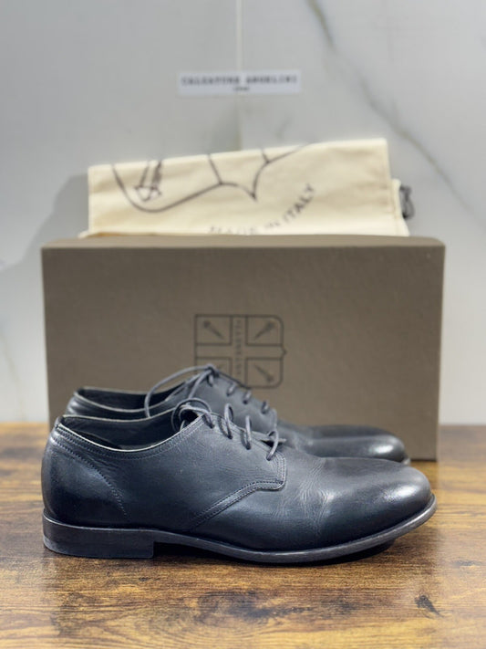Pantanetti Scarpa   Uomo Derby Pelle Blu Luxury Handmade Pantanetti Men Shoes 39