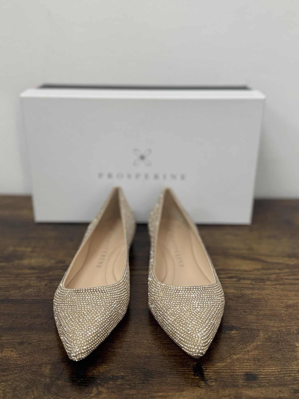 Prosperine Ballerina Crystal Platino Casual Scarpa Donna 38