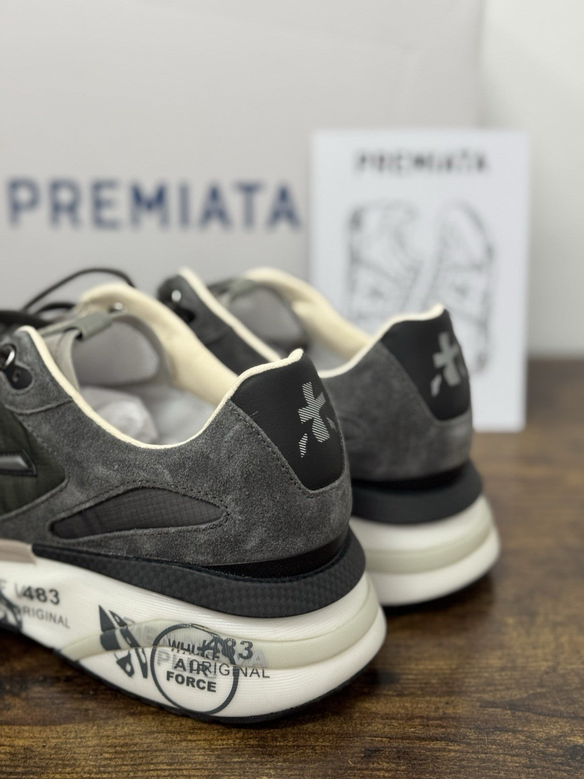 Premiata Moerun Sneaker Suede Grey   Casual Premiata Uomo 44