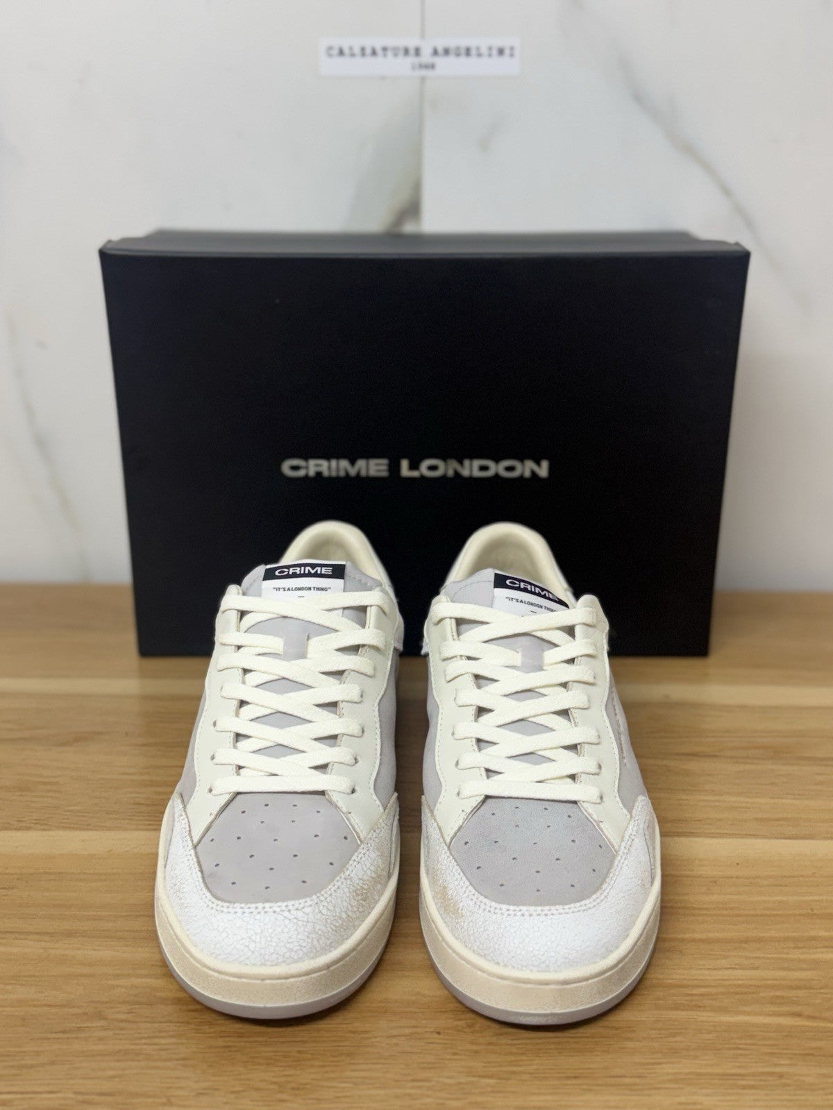 Crime London Sneaker Chelsea Casual Pelle Bianca Uomo 41
