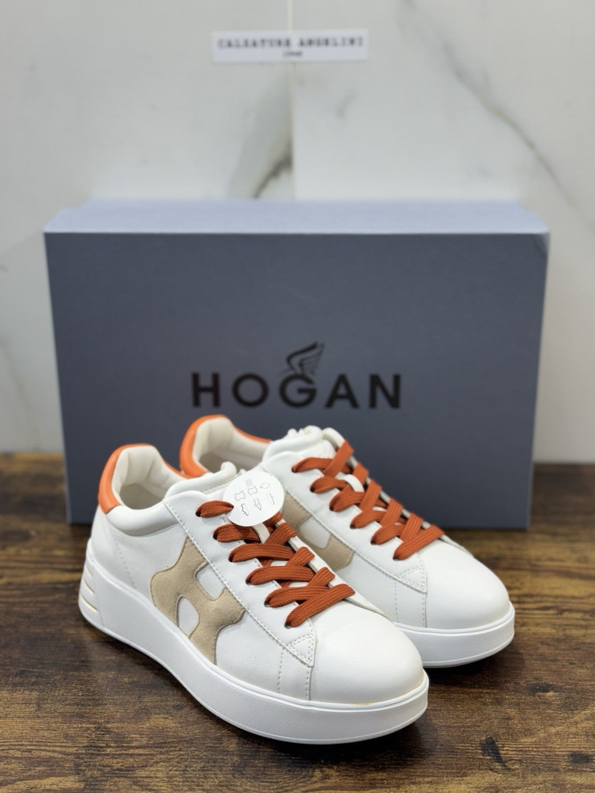 Hogan Rebel H564 Sneaker Pelle Bianca Casual Hogan Donna 35.5