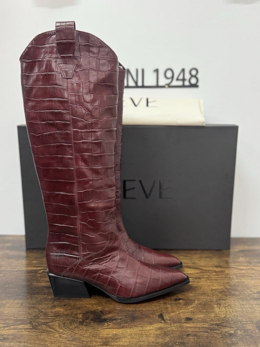 Poeve Stivale Texano Pelle Tronco Casual Boot Donna 38