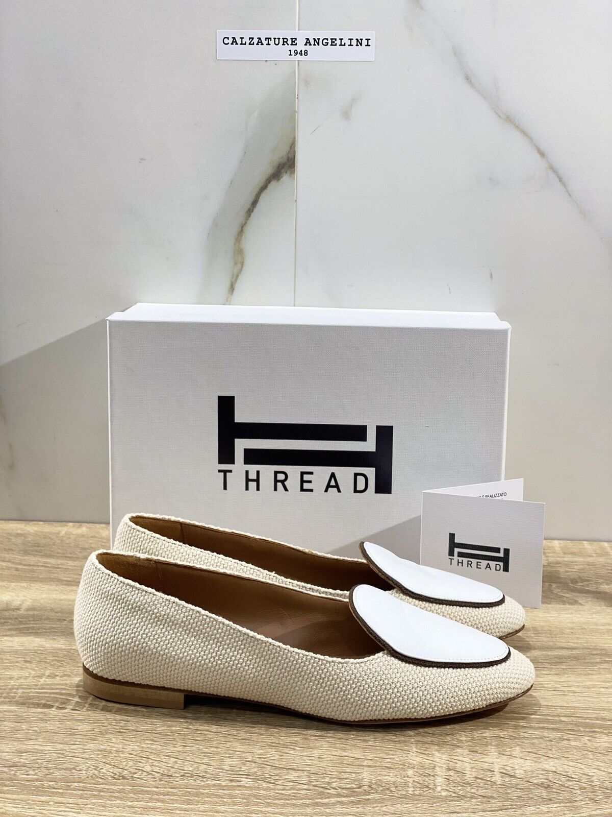 Thread Milano Mocassino Donna Lilly  Pelle Bianco Made In Italy 38