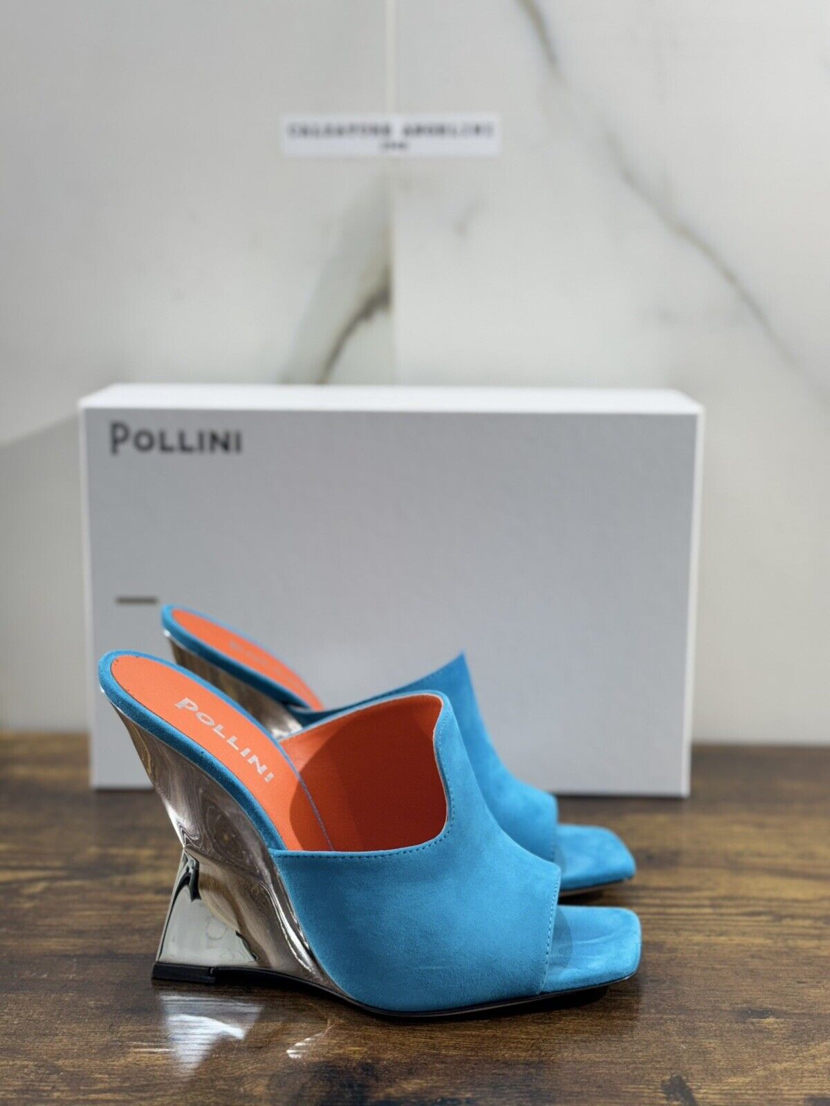 Pollini Sandalo Donna Pelle  Suede   Luxury Woman Sandal Pollini Summer Icon 40