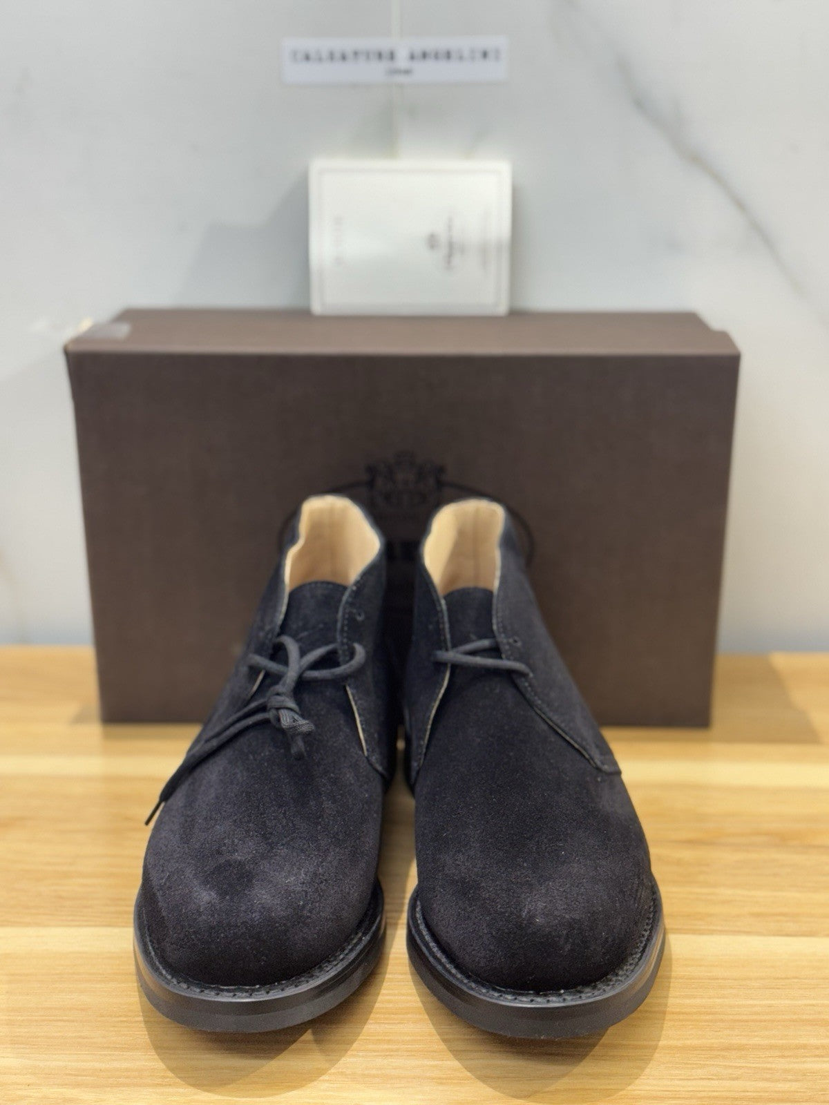 Church’s Ryder 3 81 Polacchino Suede Nero  Luxury Church’s Uomo 41.5