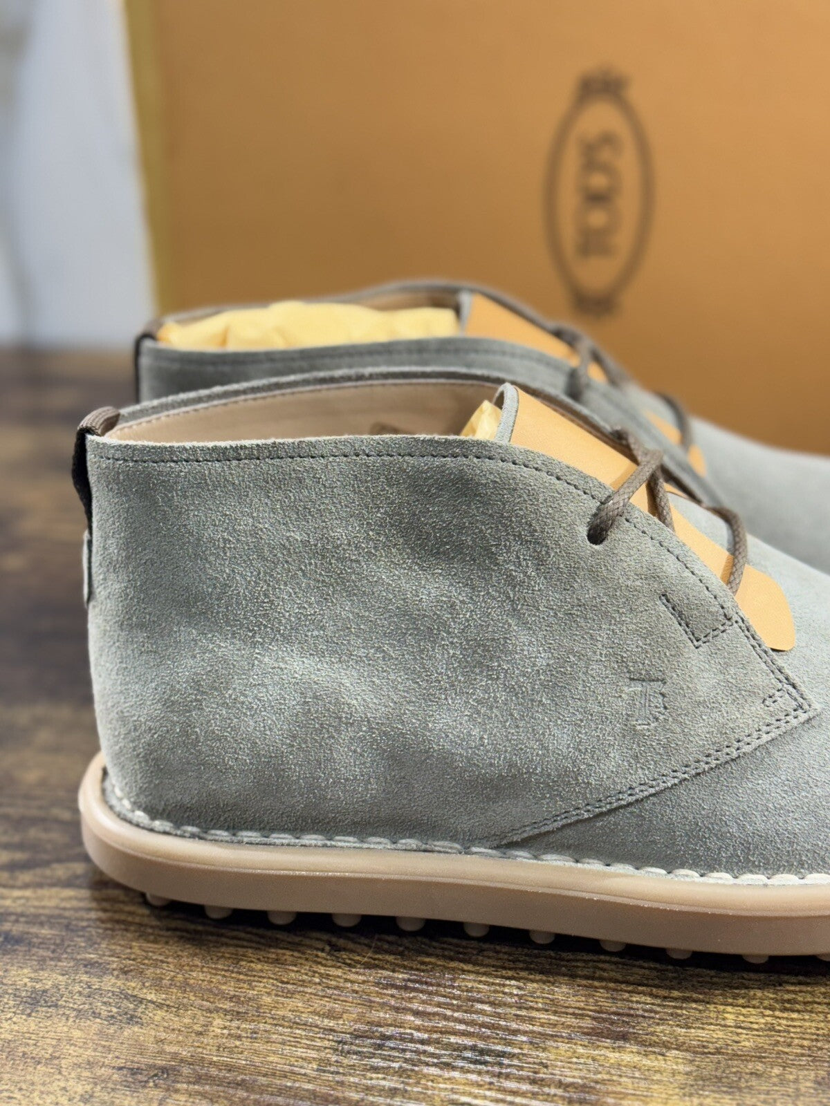 Tod’s Polacchino Uomo Icon Sport Casual Luxury Tod’s Men Shoe Suede Tortora 41