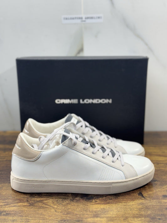 Crime London Sneaker Uomo Low Top Essential      Pelle  Casual Men Shoes 43