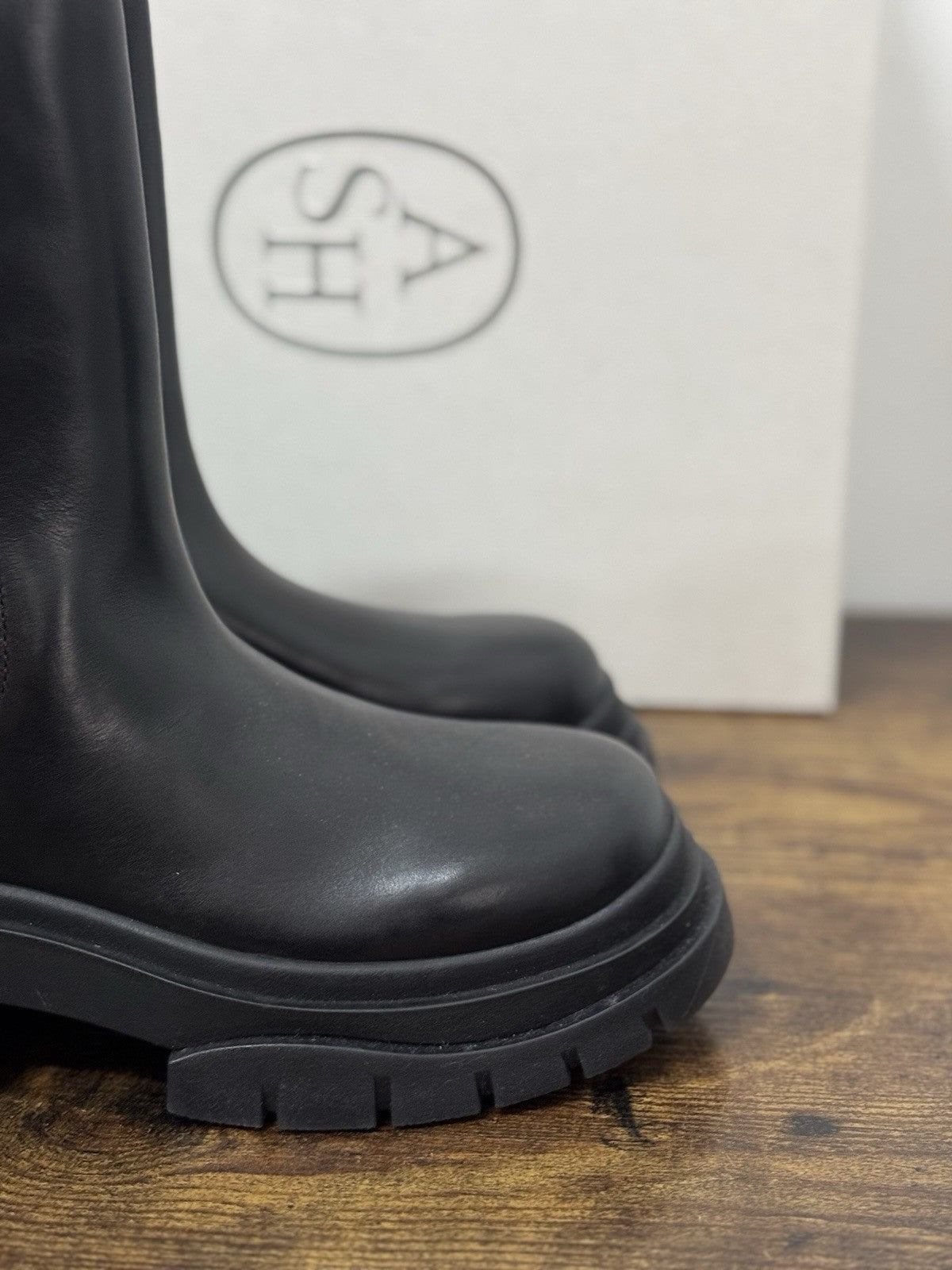 Ash Storm Combat Boot Pelle Nero Casual Ash Donna 40