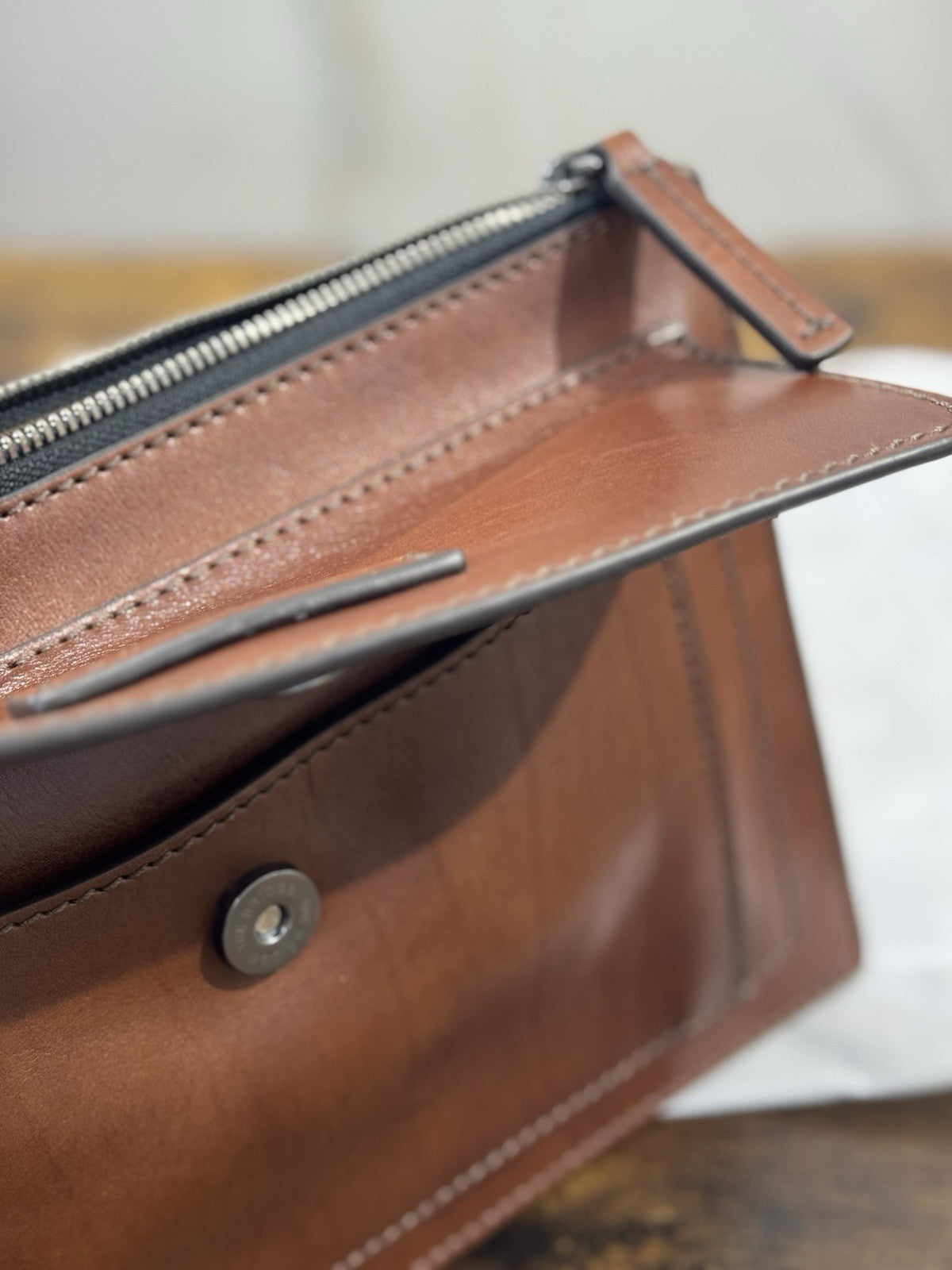 The Bridge Pochette Pelle Cuoio  Da Polso Top Quality The Bridge Uomo