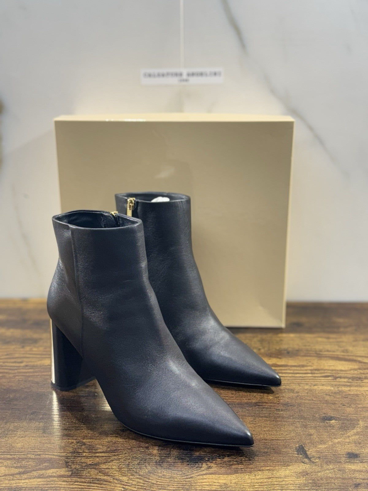 Ninalilou Stivaletto Donna Pelle Nero Con Tacco Luxury Boot 40