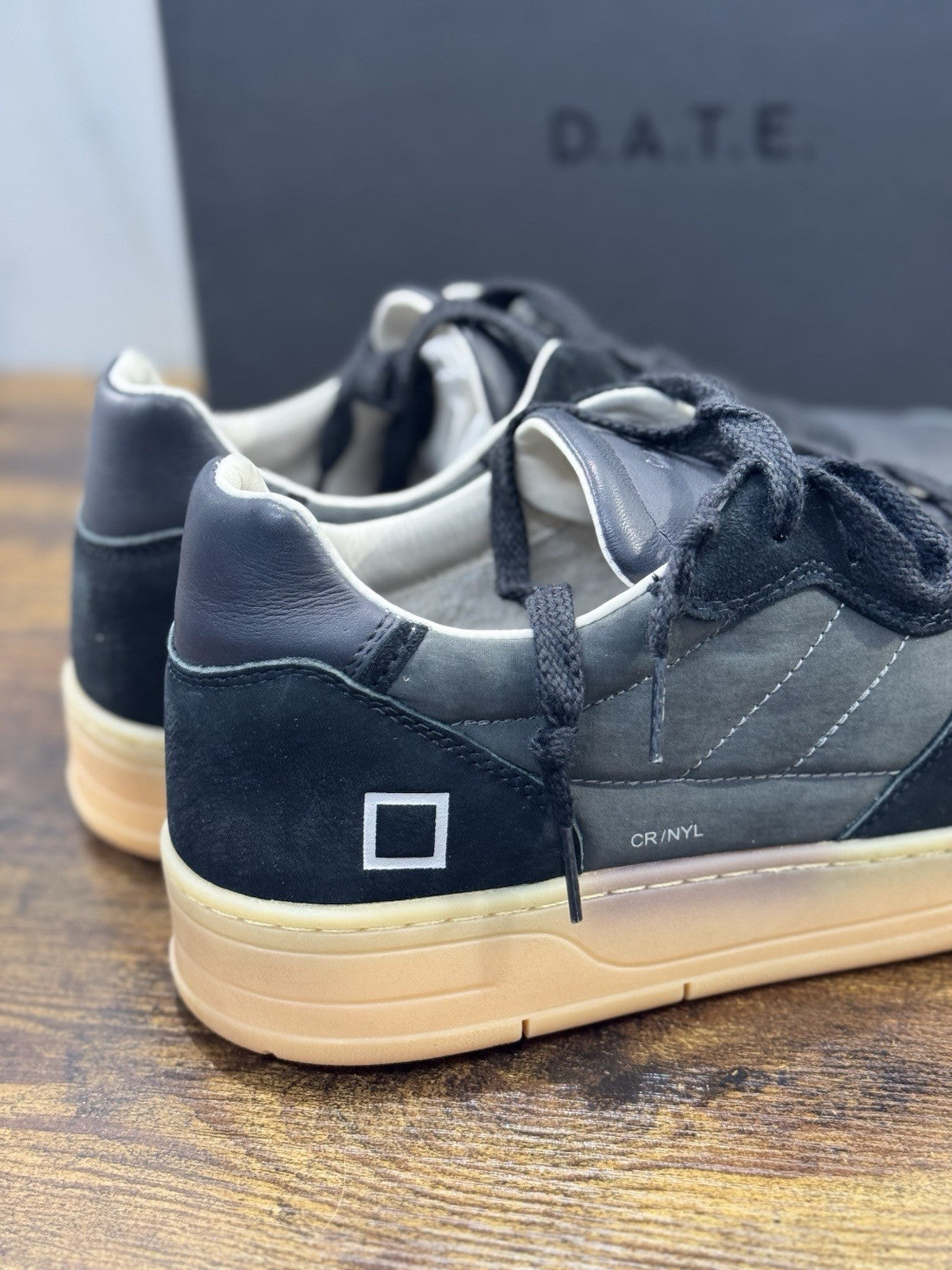 D.A.T.E Court 2.0 Sneaker Pelle Nero  Casual Uomo 41