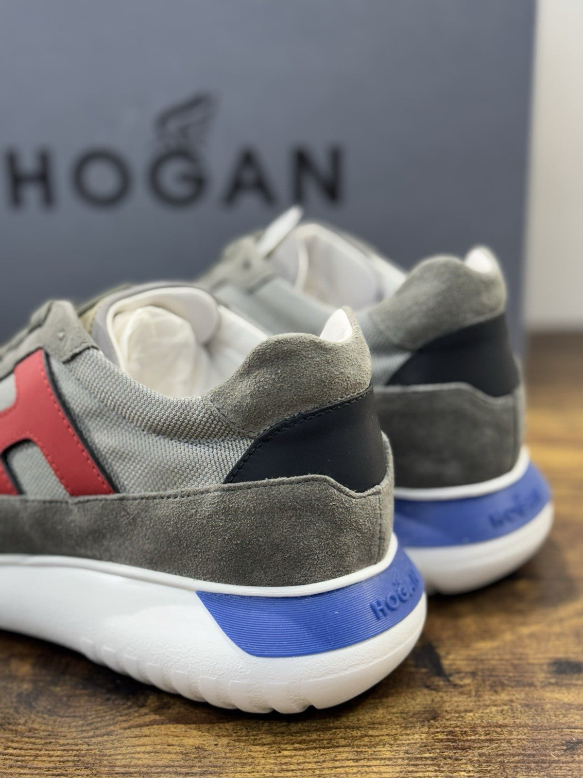 Hogan Interactive 3 Sneaker Suede Grey Memory Foam Uomo 40