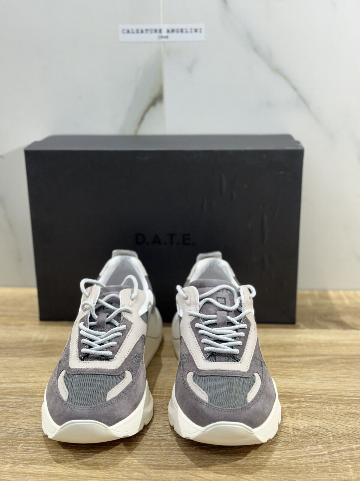 D.A.T.E Fuga Dragon Gray  Uomo  sneaker Suede   Casual Shoes 41