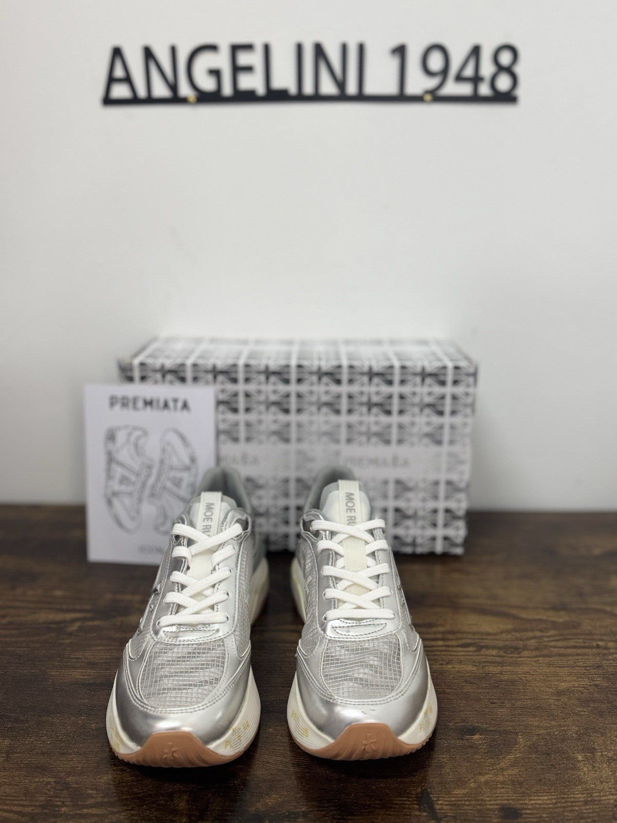 Premiata Moerun  Sneaker Pelle Argento    Casual Premiata Scarpa Donna 39