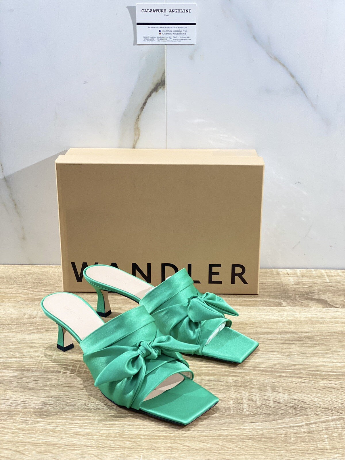 Wandler Sandalo Donna Isa Slipper Satin Seta Luxury Woman Sandal 37