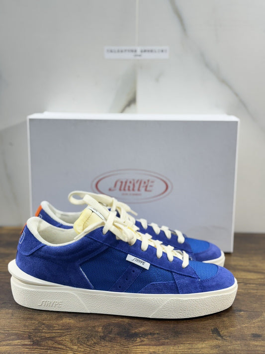 Strype Sneaker Uomo Low Top Suede Blu  Casual Men Shoes 40