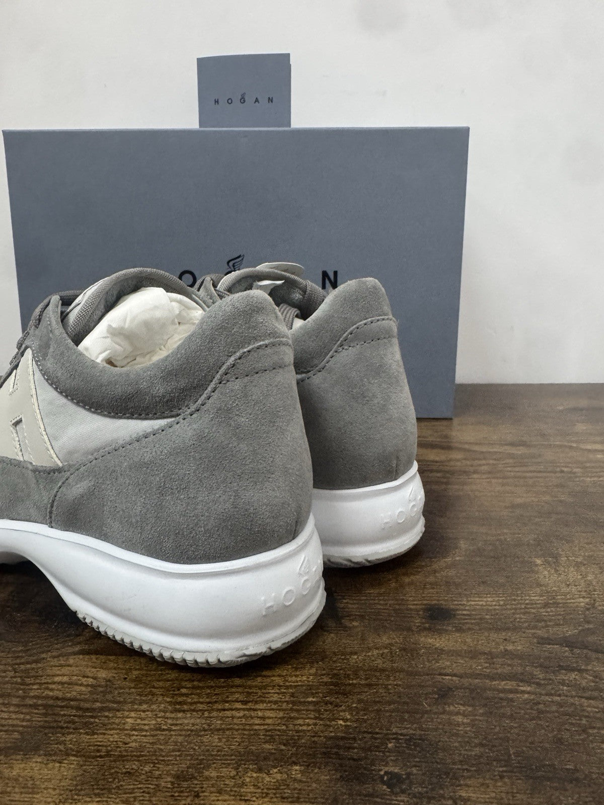 Hogan Interactive   sneaker Pelle Grey  memory foam Luxury Hogan  Uomo 39