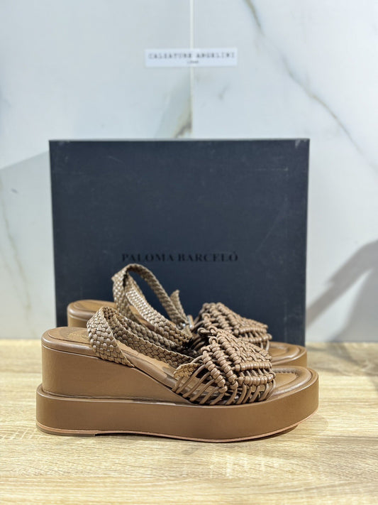 Paloma BARCELO’ Sandalo Donna Vallet  Nappa Cuoio  Luxury  41